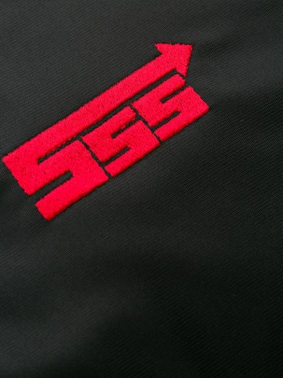Sss World Corp Contrast Side Panel Jacket In Black