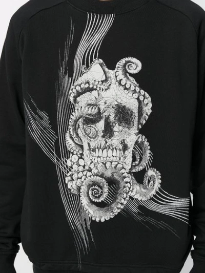 Shop Just Cavalli 'skull' Print Sweatshirt In Black