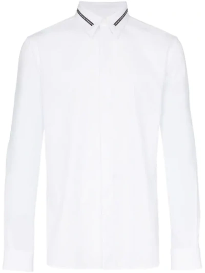 Shop Givenchy Logo Branded Shirt - Weiss In White