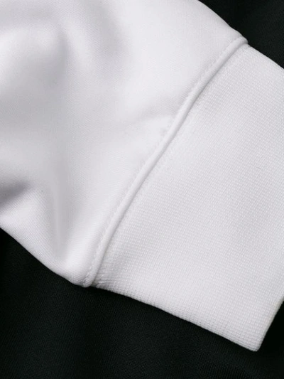 Shop Nike Asymmetric Colour-block Jacket In Black