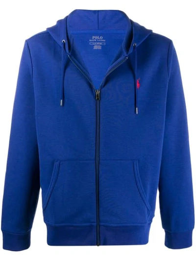 Shop Ralph Lauren Hooded Sweatshirt In Blue