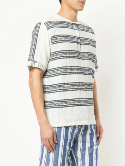 Shop Lemlem Layered Striped T-shirt In White