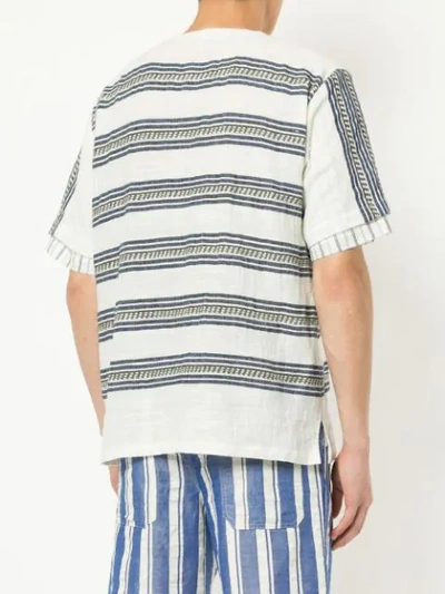 Shop Lemlem Layered Striped T-shirt In White