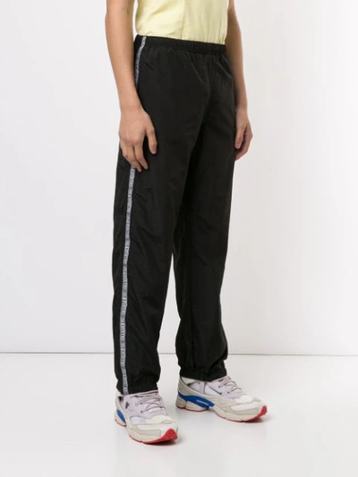 Tonal Taping Track Pants In Black