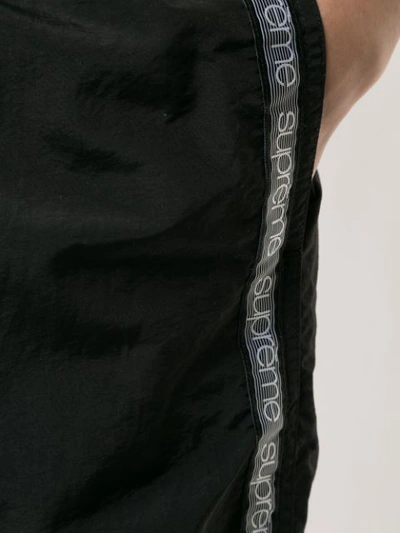 Supreme Tonal Taping Track Pants In Black ModeSens