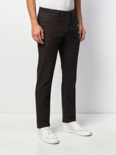 Shop Incotex Check-print Chino Trousers In Red