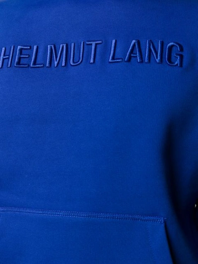 Shop Helmut Lang 3d Logo Embroidered Sweatshirt In Azurite