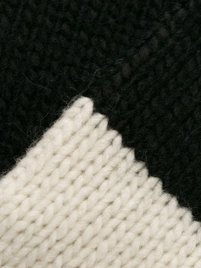 Shop Neil Barrett Block Stripe Knit Jumper In Black