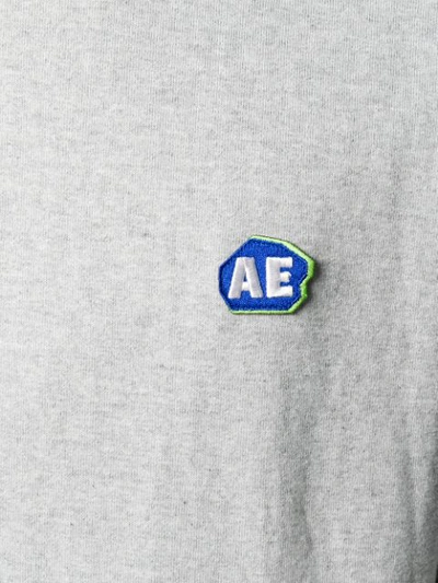 Shop Ader Error Embroidered Logo Sweatshirt In Grey