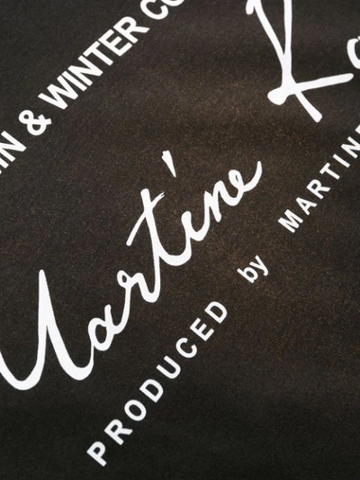 Shop Martine Rose Logo Print Jersey Top In Black