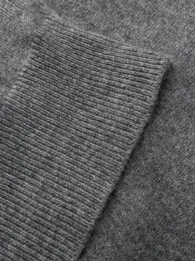 Shop Dell'oglio Sleeveless Knit Waistcoat In Grigio