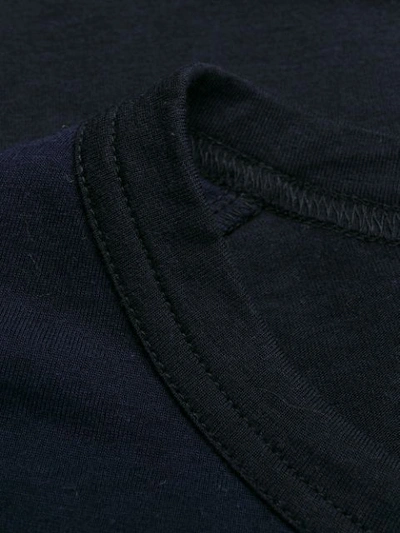 Shop Yohji Yamamoto Asymmetric Long Sleeve Top In Blue