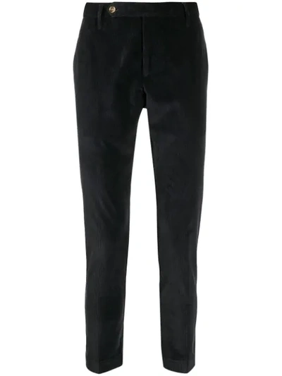 Shop Entre Amis Corduroy Tailored Trousers In Blue