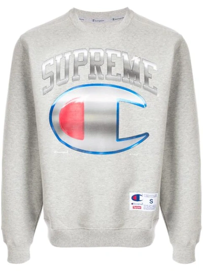 Necklet sy bar Supreme X Champion Sweatshirt In Grey | ModeSens