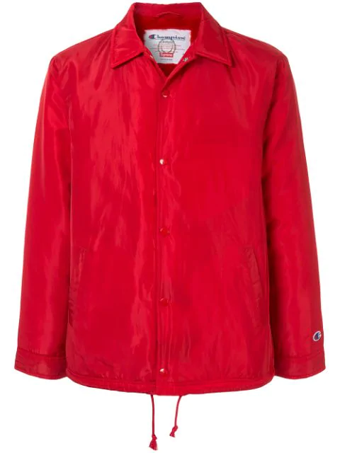 champion coach jacket red