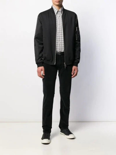 Shop Jacob Cohen Straight-leg Trousers In Black