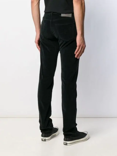 Shop Jacob Cohen Straight-leg Trousers In Black