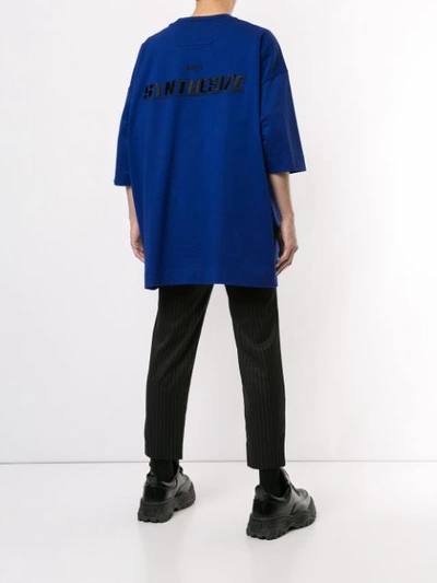 Shop Juunj Synthesize Graphic Print T-shirt In Blue