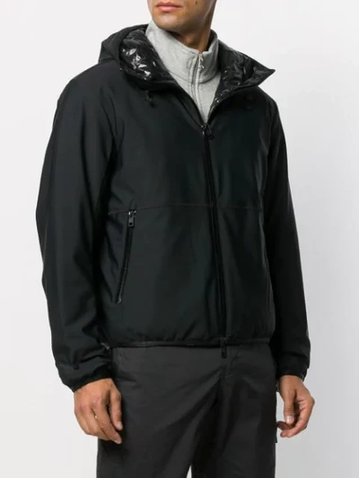 Moncler Duport Lightweight Hooded Jacket In Black | ModeSens