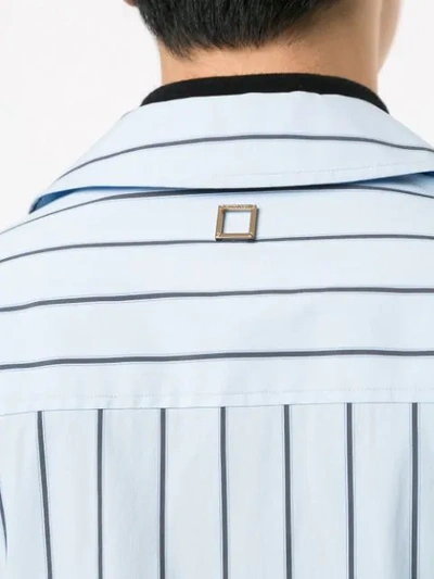 Shop Wooyoungmi Striped Shirt In 830l Light Blue