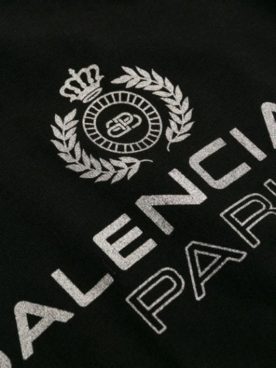 Shop Balenciaga Logo T-shirt In Black