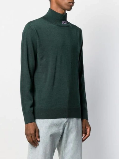 Gcds Colour Block Jumper In Green