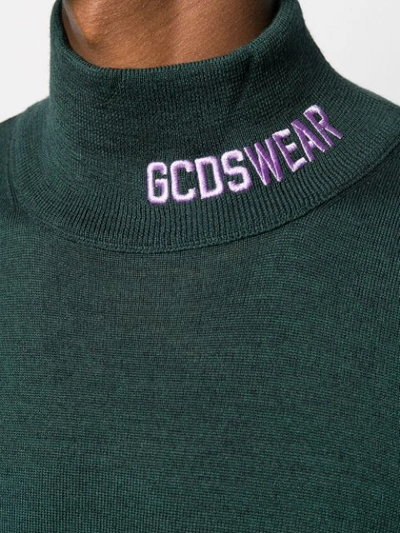 Gcds Colour Block Jumper In Green