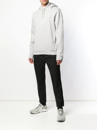 Shop Norse Projects Classic Hoodie In Grey