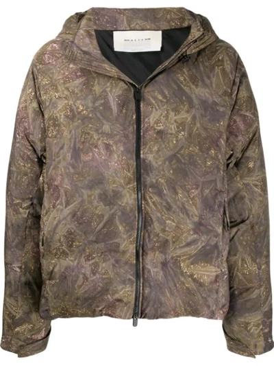 Shop Alyx Hooded Down Jacket In Grey