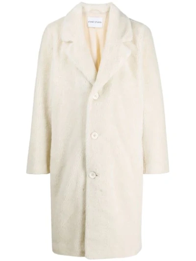 Shop Stand Studio Boxy Fit Coat In White