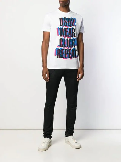 Shop Dsquared2 Graphic Print T-shirt - White