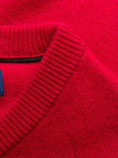 Shop Polo Ralph Lauren Big Pony Intarsia Jumper In Red