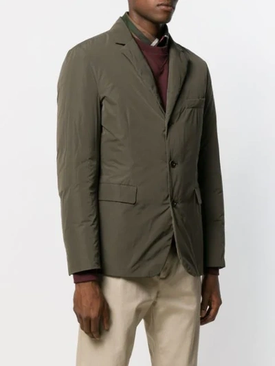 Shop Aspesi Single-breasted Blazer In Green