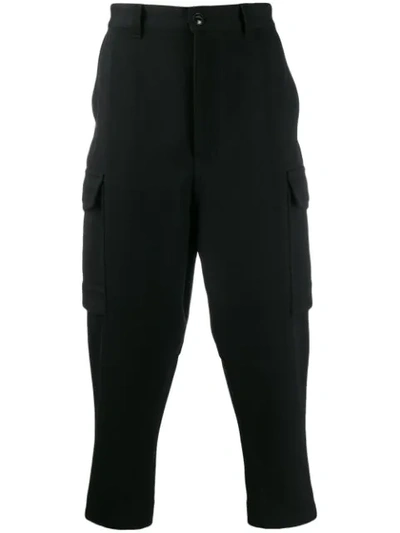 Shop Ami Alexandre Mattiussi Carrot Fit Cargo Trousers In Black
