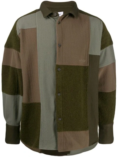 Shop Ambush Fleecejacke Im Patchwork-look In Green