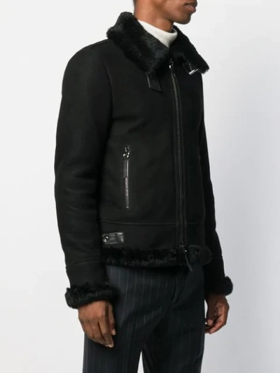 Shop Giuseppe Zanotti Robin Suede Jacket In Black