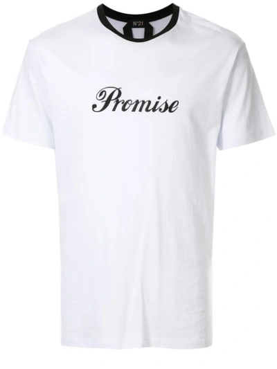 Shop N°21 Promise T-shirt In White