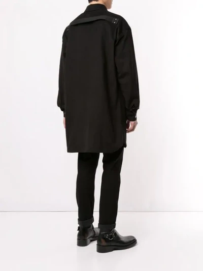 Shop Rick Owens Twill Shirt In Black