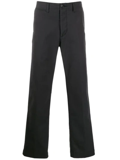 Shop Visvim Loose-fit Chino Trousers In Black