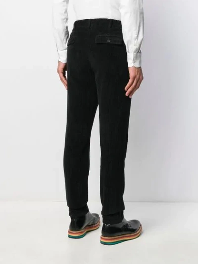 Shop Altea Straight-leg Corduroy Trousers In Black