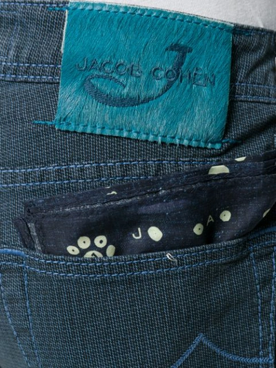 Shop Jacob Cohen Skinny-jeans Mit Geradem Bein In Blue