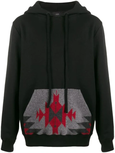 Shop Alanui Aztec Pocket Hoodie In Black