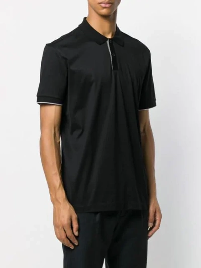 Shop Hugo Boss Short Sleeve Polo Shirt In Black