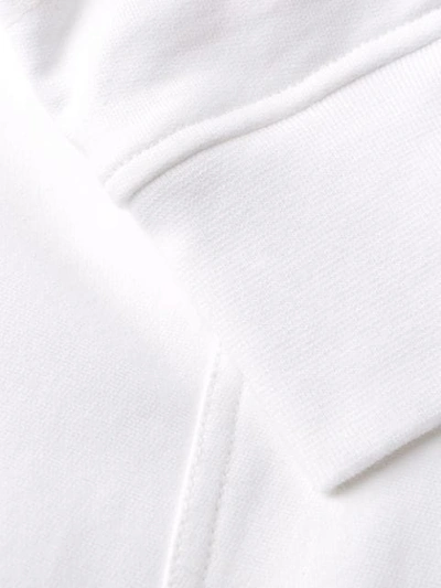 Shop Casablanca Embroidered Logo Hoodie In White