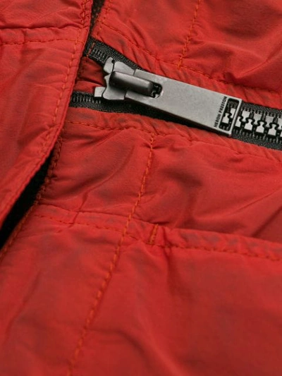Heron Preston Side Zipped Trousers In Red