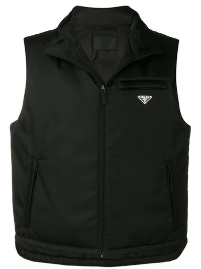 Shop Prada Sports Waistcoat - Black