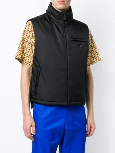 Shop Prada Sports Waistcoat - Black