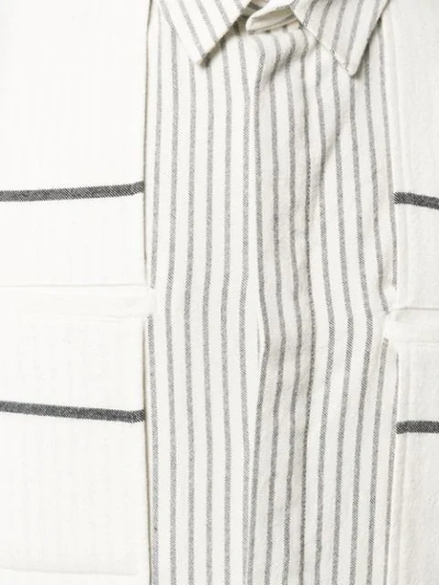 Shop Haider Ackermann Double Layer Striped Shirt In 001 White