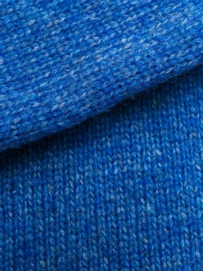 Shop Laneus Slim-fit Roll-neck Jumper In Blue