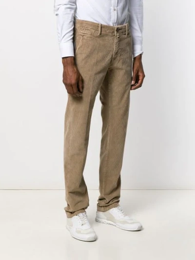 Shop Jacob Cohen Bobby Comfort Corduroy Chinos In Brown